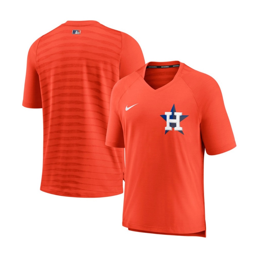 Houston Astros Nike Orange Authentic Collection V-Neck Pullover New Size XL